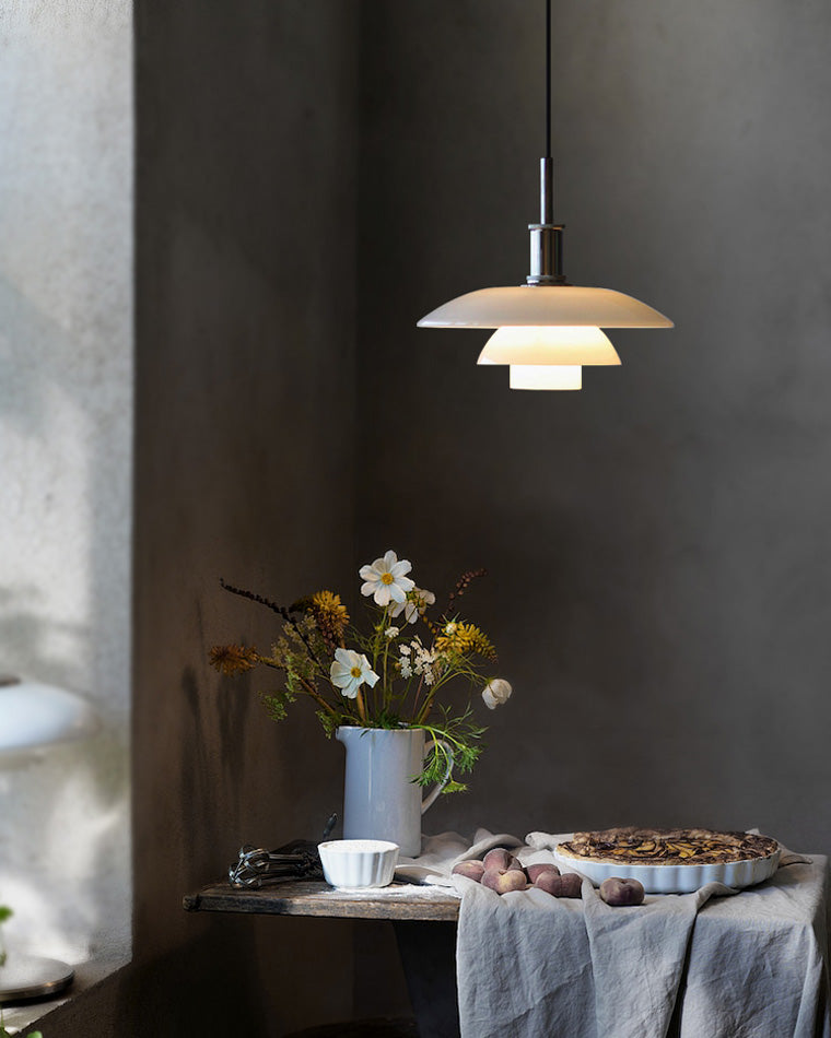 Nordluce Milk Glass Pendant Light